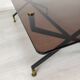 Table basse vintage verre