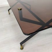Table basse vintage verre