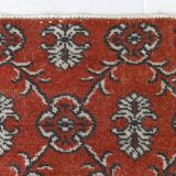 2x9 Red & Dark Blue Floral Vintage Runner Rug, 75x285Cm SK 23566