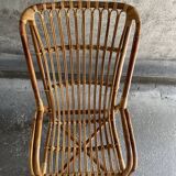 Rattan armchair, 1960s