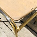 Series of 4 vintage school chairs