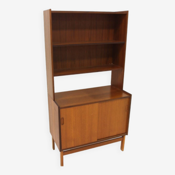 Commode-bibliothèque scandinave en teck, Suède, 1960