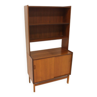 Scandinavian teak bookcase chest of drawers, Sweden, 1960