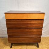 Mid-Century Retro Vintage Teak Chest of Drawers by Meredew (1960s) – Design