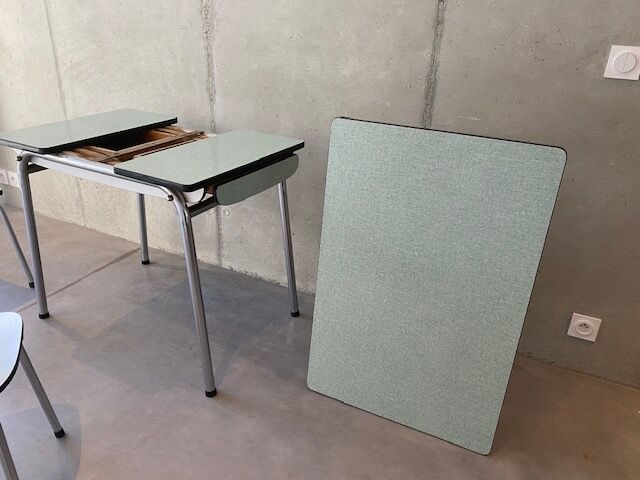 Table formica extensions 150 cm with 4 seats