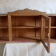 Art-deco wall showcase in raw oak