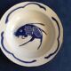 Set of 2 hollow plates enamelled white vintage basins