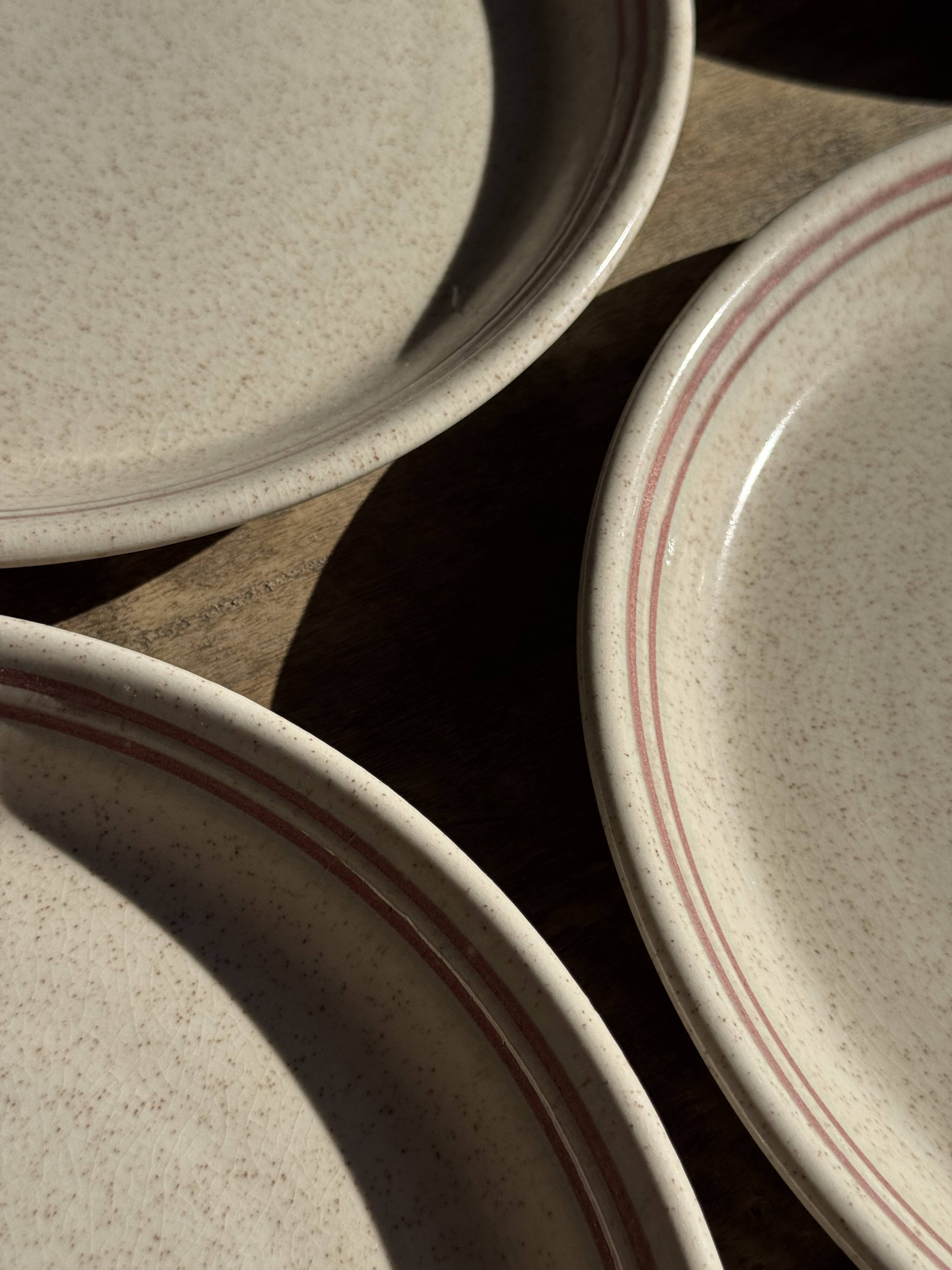 Lunéville table service Art Workshop 8 plates and 2 serving dishes