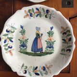 Two old plates (xixth?) malicorne