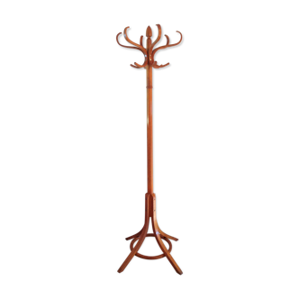 Coat rack with six heads in curved wood Baumann / vintage 50s-60s
