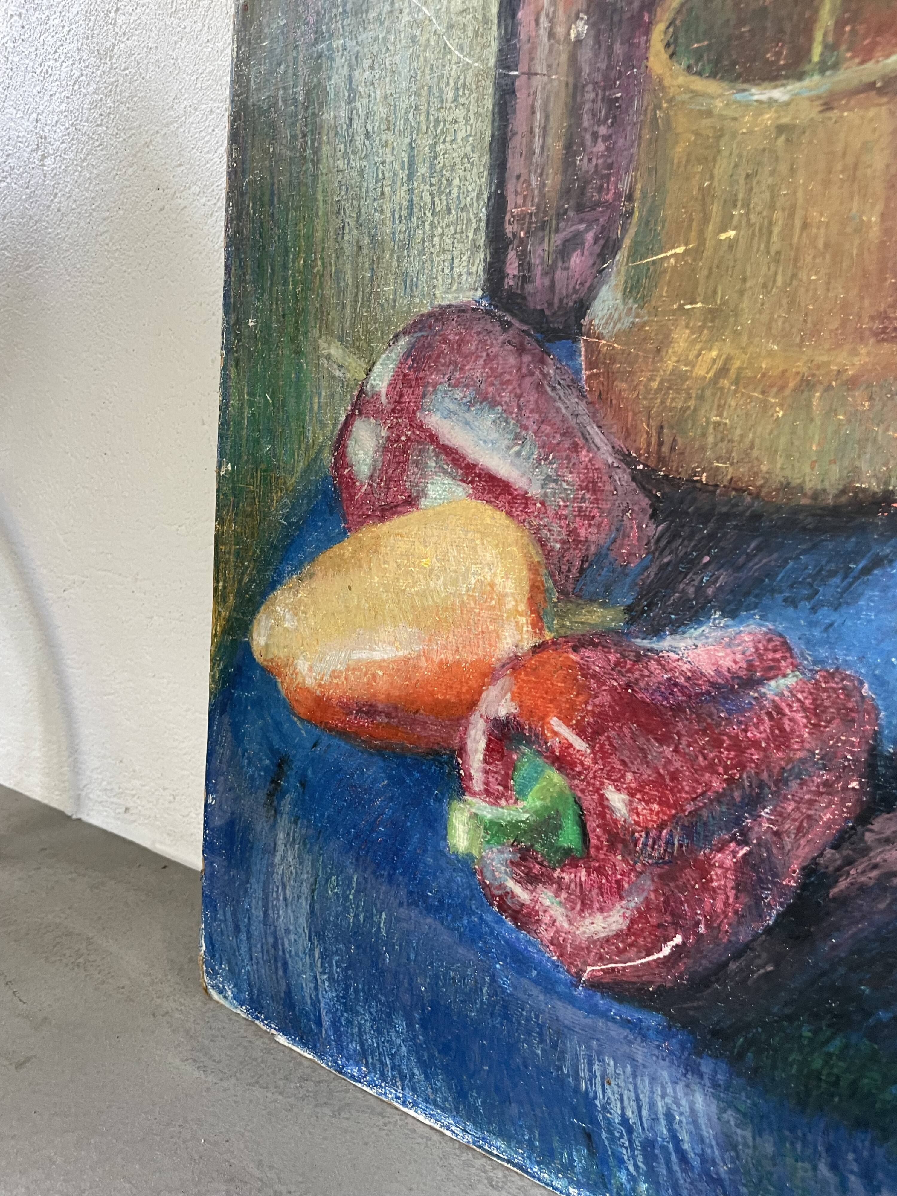 Oil pastel still life 1970