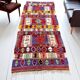 Geometric Handwoven Neutral Kilim Runner
