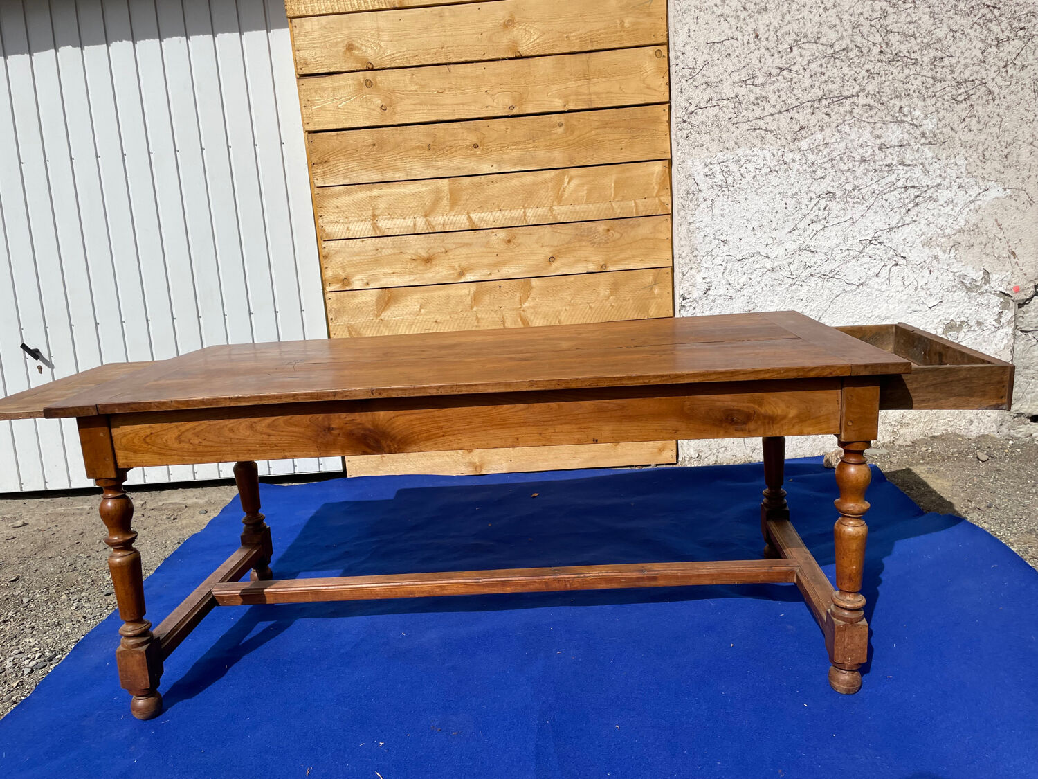 Rectangular farmhouse table in millwood early 20th century