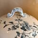 Large soup tureen blue and white ironstone K G Lunéville