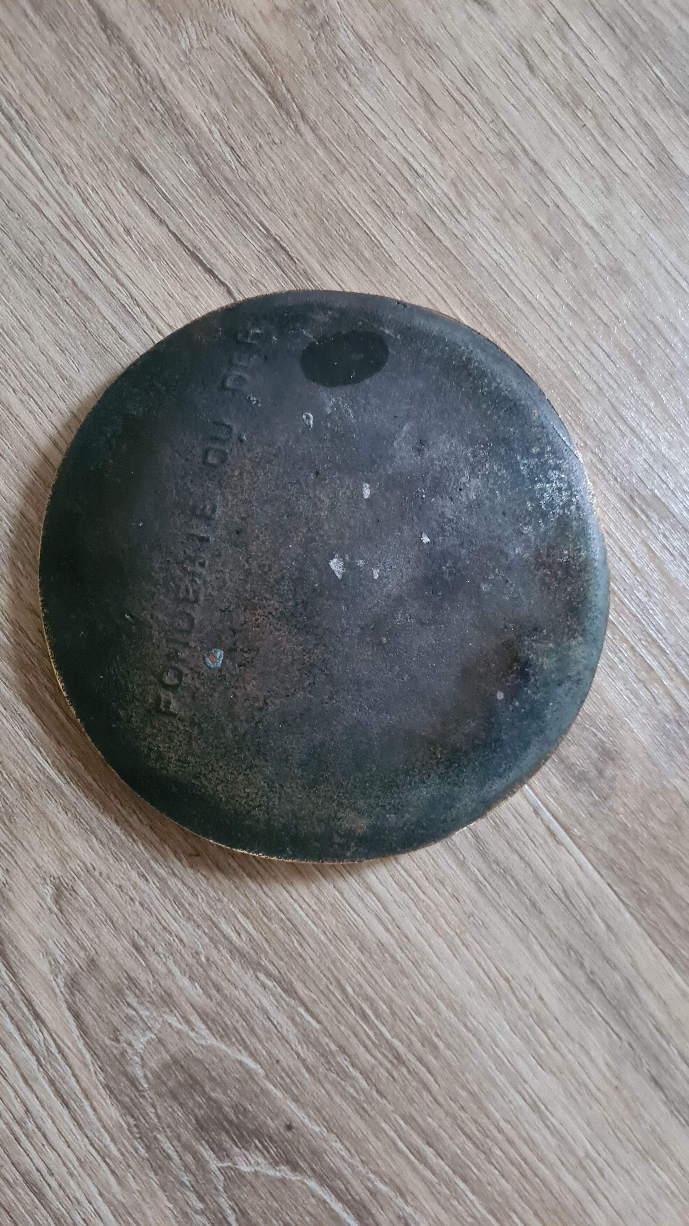 Old bronze cup, ashtray Taittinger