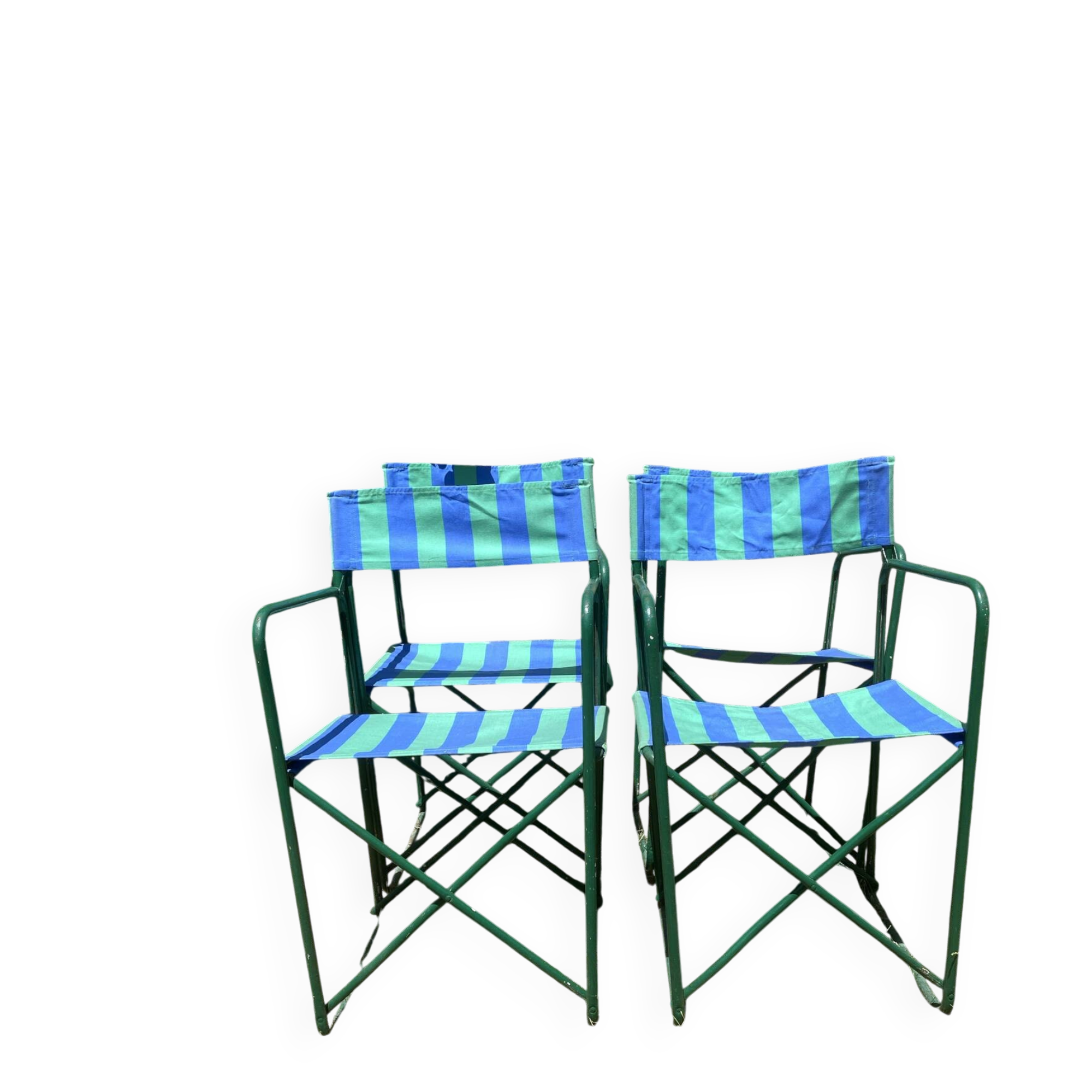 4 vintage folding chairs