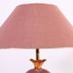 Large Italian Vintage Porcelain Lamp with Gold Detail