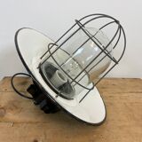 Industrial factory hanging lamp, 1960s