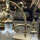 Grand antique chandelier in Gothic style.