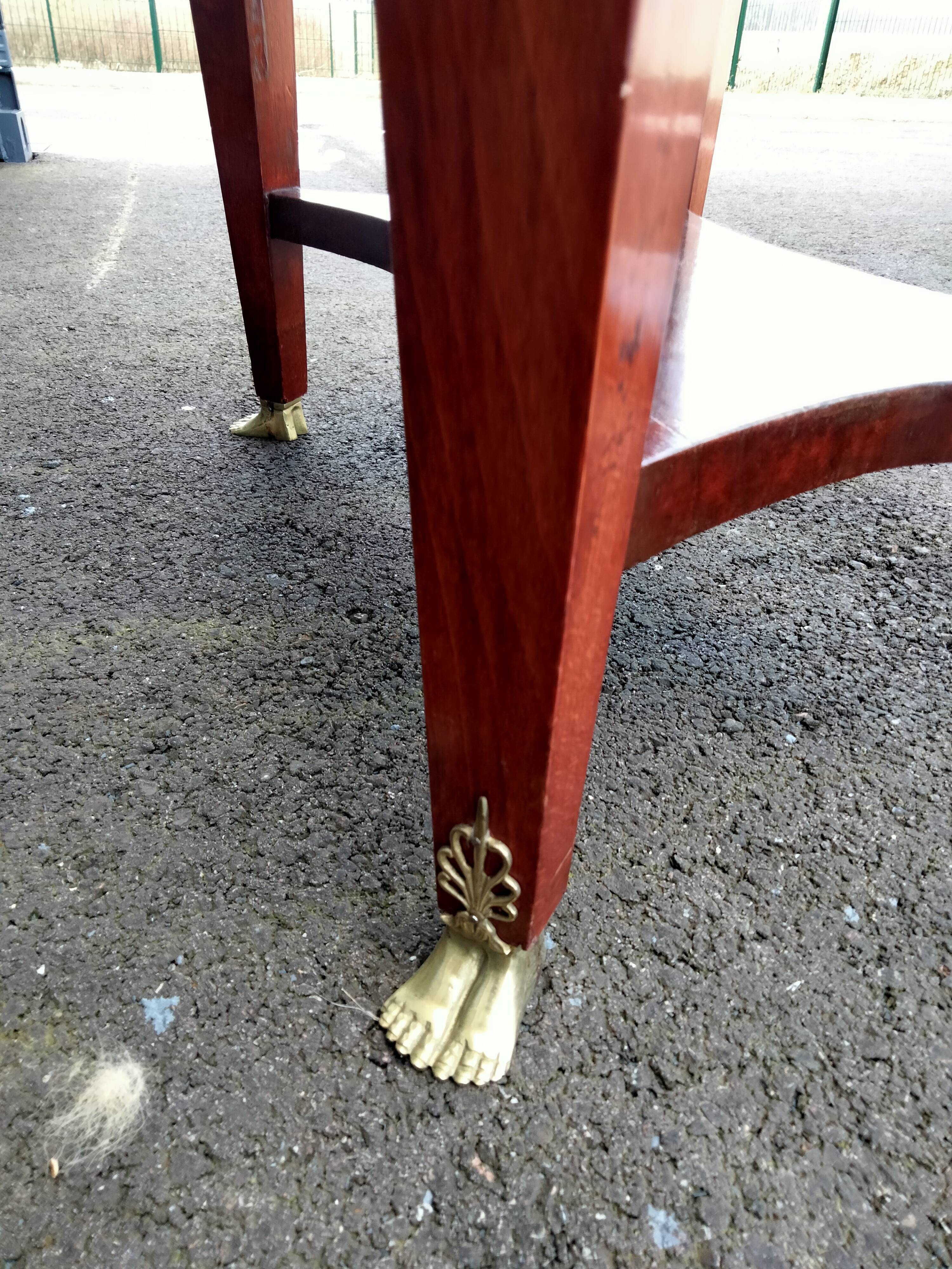 Table gueridon old decoration bronze empire