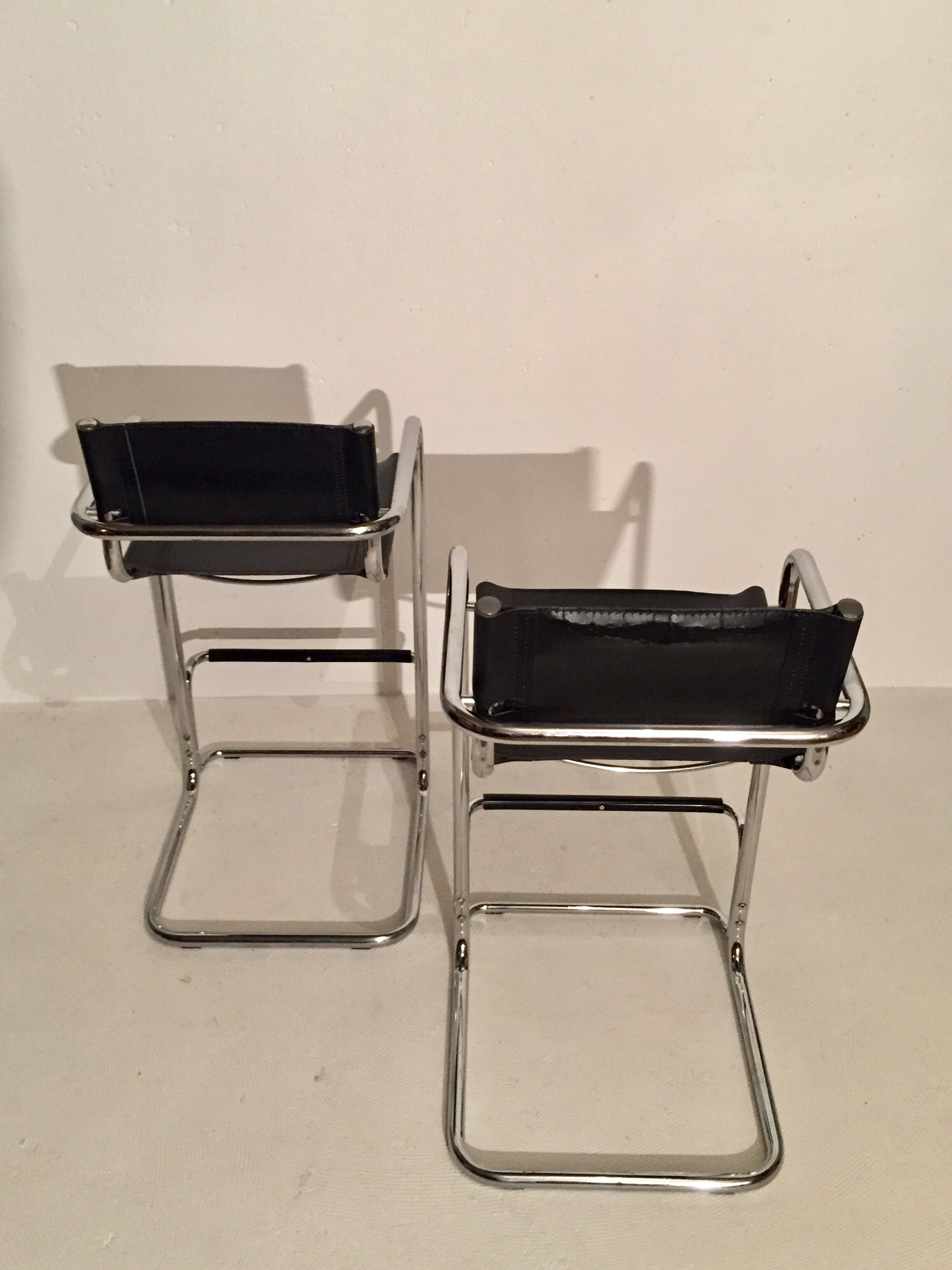 Pair of Cantilever Mart Stam bar stools
