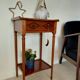 Small vintage wooden console - 1 drawer - family home