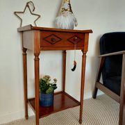 Petite console vintage en bois-1 tiroir-maison  famille