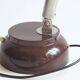 Lampe de bureau en métal avec anneau lumineux par Hala, Pays-Bas, années 1950
