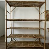 Bamboo shelf bookcase