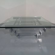 Sculptural Chrome Coffee Table by David Hicks, Italy, 1960s