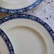 6 vintage ironstone dinner plates Great Universal British
