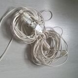 Pair of chrome wall lamp space age year 70