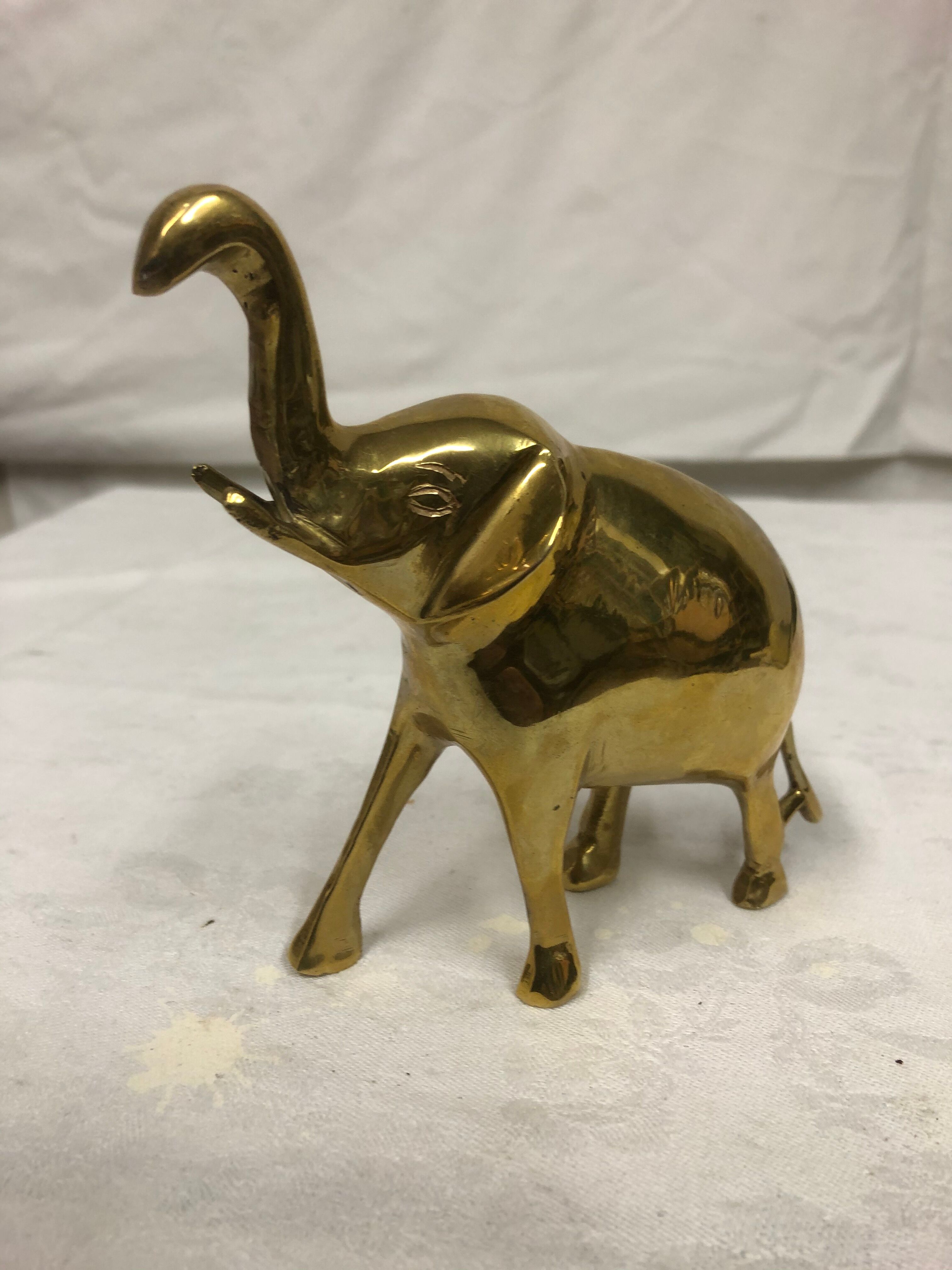 Brass elephant of the 70s