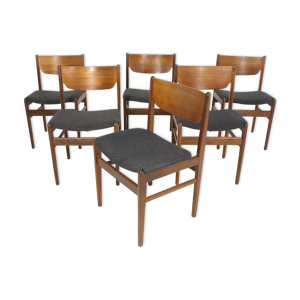 set de 6 chaises en teck,