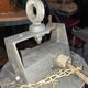 Pair of industrial Mazda pendant lights in enamelled sheet metal – Ø 52 cm