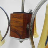 Art deco hanging lamp in glass
