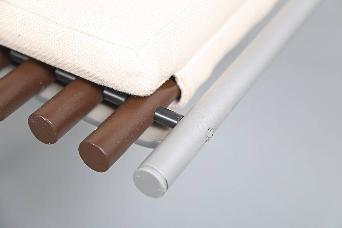 German Spine Back Lounge Chair Chaiselongue by Peter Strassl 70s