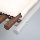 German Spine Back Lounge Chair Chaiselongue by Peter Strassl 70s