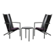 Pair of postmodern armchairs with side table (1980s)