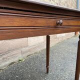 Small desk table in vintage pitchpin