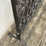 Wrought iron fire screen, France