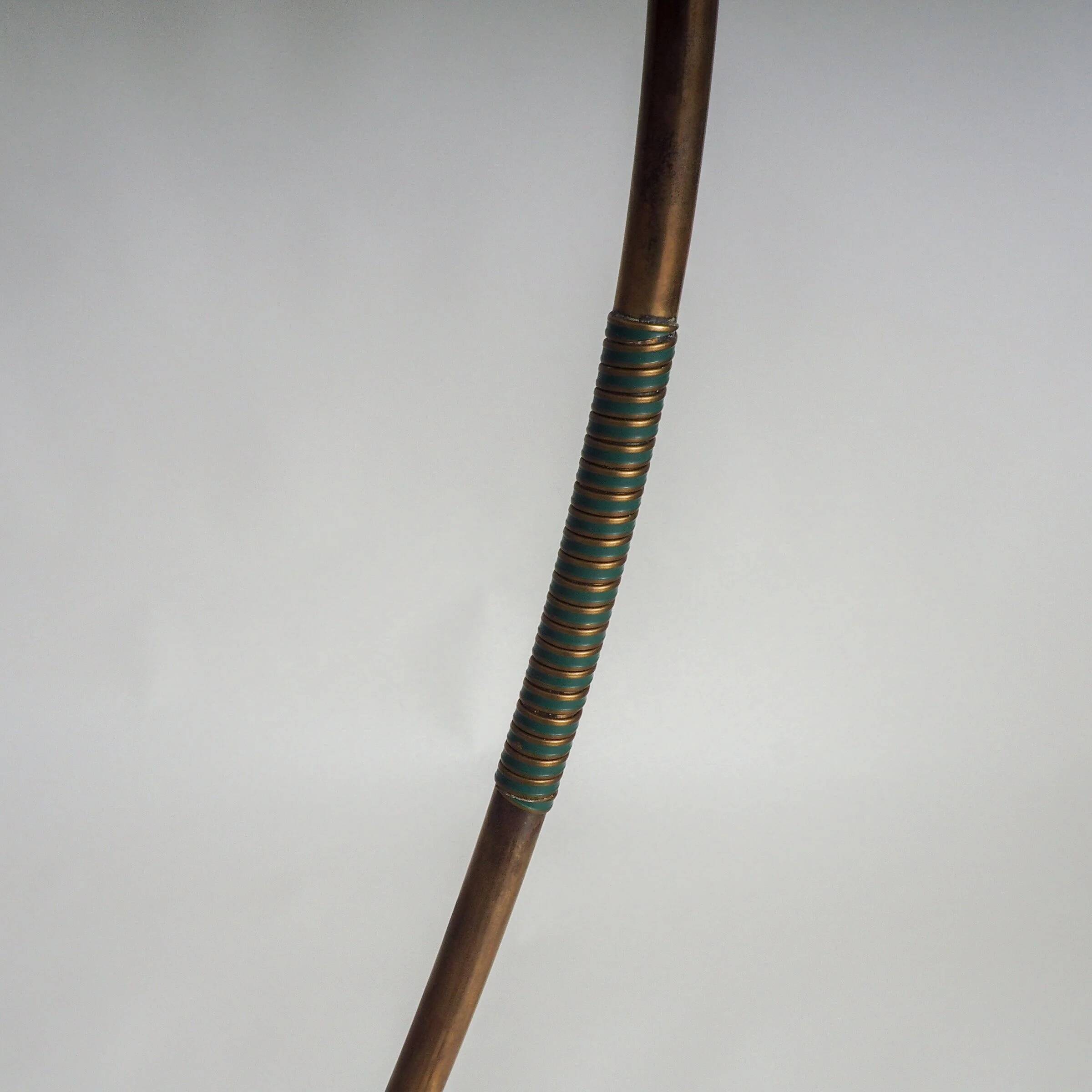 50s floor lamp with pleated shade