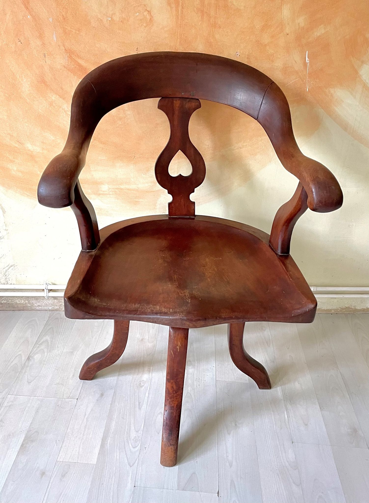 Sailor's armchair in swivel teak