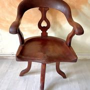 Sailor's armchair in swivel teak