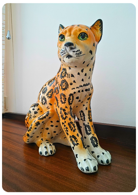 Léopard en céramique – Italie Années 70