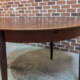 Round teak table from the 60s