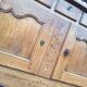 Antique sideboard, solid wood farmhouse furniture.