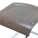 Tabouret vintage bauhaus chromé par Mart Stam pour Mücke Melder