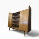 Vintage wooden wardrobe/display cabinet/wall unit