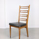 Vintage wooden & brass dining chairs